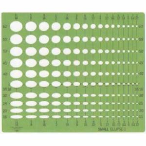 Westcott Stencils Template - Small Ellipse #1