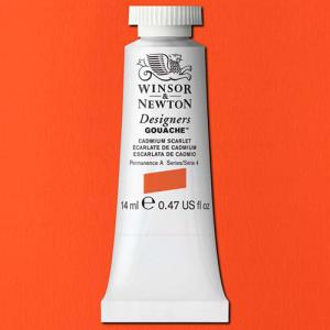 Winsor & Newton Designers Gouache  (0.47oz/14mL) Cadmium Scarlet