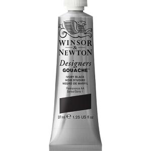Winsor & Newton Designers Gouache  (1.25oz/37mL) Ivory Black