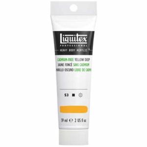 Liquitex Professional Heavy Body Acrylic Paint - (2oz/59ml) Cadmium-Free Yellow Deep