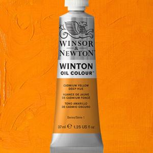 Winsor & Newton Winton Oil Colour Paint - (1.25oz/37ml) Cadmium Yellow Deep Hue