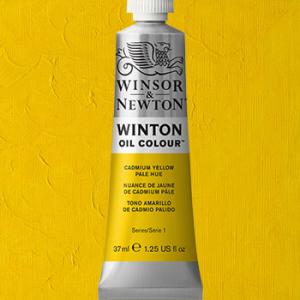 Winsor & Newton Winton Oil Colour Paint - (1.25oz/37ml) Cadmium Yellow Pale Hue