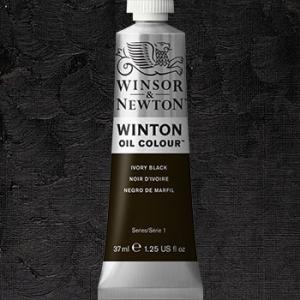 Winsor & Newton Winton Oil Colour Paint - (1.25oz/37ml) Ivory Black