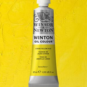 Winsor & Newton Winton Oil Colour Paint - (1.25oz/37ml) Lemon Yellow Hue
