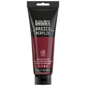 Liquitex Basics Acrylic Paint - (8.5oz/250ml) Cadmium Red Deep Hue