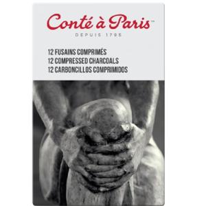 Conté á Paris Compressed Charcoal Sticks 2B Dozen