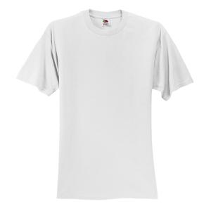 White Cotton Unisex T-Shirt - Adult Large