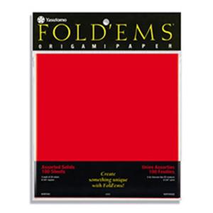 Yasutomo Brilliant Color Origami Paper 6 3/4" - (100 Sheets) 20 Colors