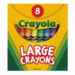 Crayola Large Crayons  (8 Pack) Assorted Colors