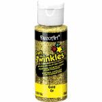 DecoArt Craft Twinkles Glitter Paint - (2oz/59ml) Gold