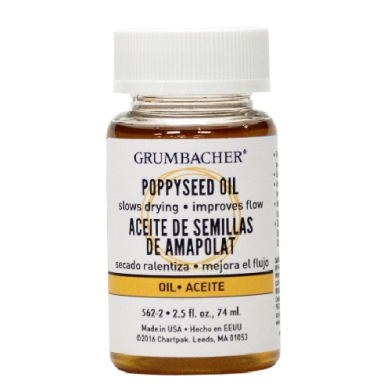 Grumbacher Poppyseed Oil - (2.5oz/74ml)  562-2