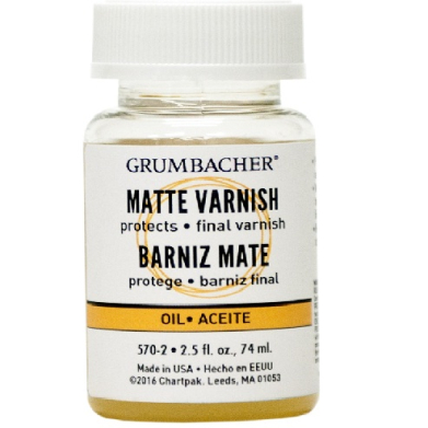 Grumbacher Matte Varnish - (2.5oz/74ml)  570-2