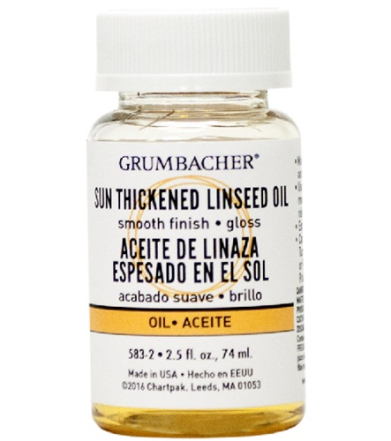 Grumbacher Sun-Thickened Linseed Oil - (2.5oz/74ml)  583-2
