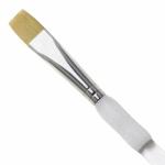 Royal Langnickel Soft-Grip Golden Taklon Brush - Short Handle, Shader #8