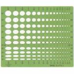 Westcott Stencils Template - Small Ellipse #1