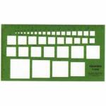 Westcott Stencils Template - Squares