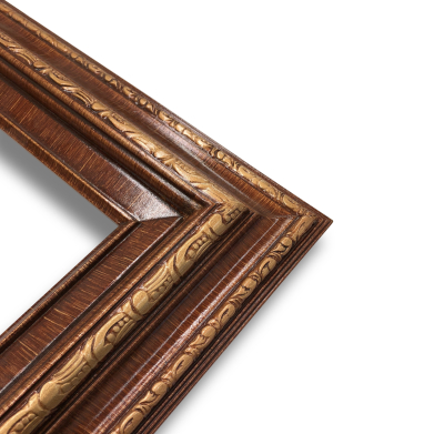 Econo Frame Tiger Gold with Wood Liner - 15" x 30"