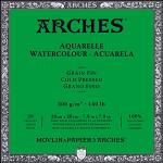 Arches Watercolor Cold Press Block 7.9" x 7.9" - (20 Sheets, 140lb)