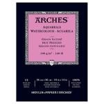 Arches Watercolor Hot Press Pad 10" x 14" - (12 Sheets, 140lb)