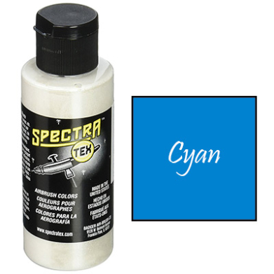 Badger Spectra-Tex Cyan Airbrush Paint (2 ounces)