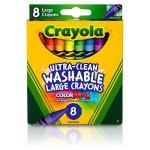 Crayola Large Washable Crayons  (8 Pack)