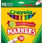 Crayola Broad Line Markers - (10 Pack) Classic Colors