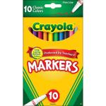 Crayola Fine Line Markers - (10 Pack) Classic Colors