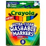 Crayola Washable Broad Line Markers - (8 Pack) Classic Colors