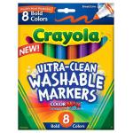 Crayola Washable Broad Line Markers - (8 Pack) Bold Colors