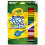 Crayola Washable Super Tips Markers - (20 Pack) Assorted Colors