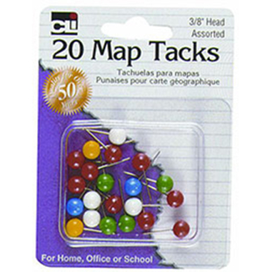 Charles Leonard Map Tacks (20 count)