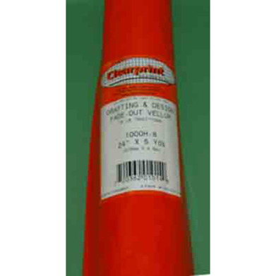 Clearprint 24 Inch X 5 Yards Fade Out Vellum Roll (8x8 Grid)