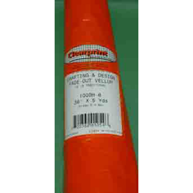 Clearprint 36 Inch X 5 Yards Fade Out Vellum Roll (8x8 Grid)