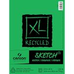 Canson XL Recycled Sketch Pad 9" x 12" - (100 Sheets, 50lb) Tape Bound