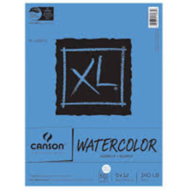 Canson XL Watercolor Pad 9" x 12" - (30 Sheets, 140lb) Cold Press