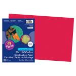 Pacon Sunworks Heavyweight Construction Paper 12" x 18" - (50 Sheets) Holiday Red