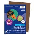 Pacon Sunworks Heavyweight Construction Paper 9" x 12" - (50 Sheets) Dark Brown