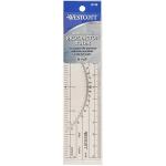 Westcott Protractor Ruler 6" - 10ths/20ths