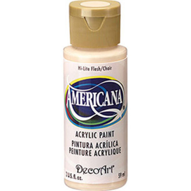 DecoArt Americana Acrylic Paint - (2oz/59ml) Hi-Lite Flesh