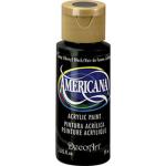 DecoArt Americana Acrylic Paint - (2oz/59ml) Lamp Black (Ebony)