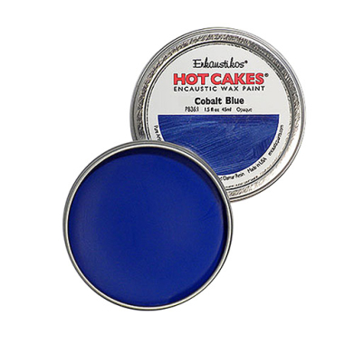 Enkaustikos Hot Cakes Encaustic Wax Paint - (1.5oz/45ml) Cobalt Blue