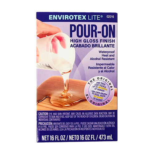 Envirotex Lite PourOn Epoxy Resin (16oz/473ml) High Gloss Finish