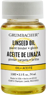 Grumbacher Linseed Oil - (2.5oz/74ml)