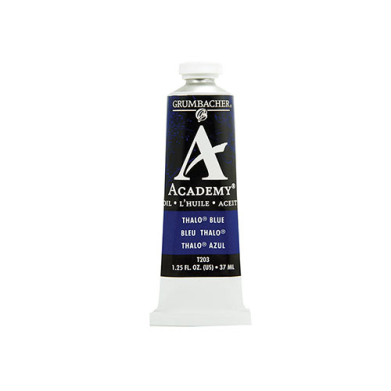 Grumbacher Academy Oil Paint - (1.25oz/37ml) Thalo Blue