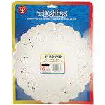Hygloss Paper Lace Doilies 8" - (36 Pack) White Round