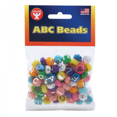 Hygloss ABC Beads - (300 Pieces) Assorted Colors