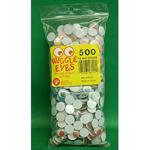Hygloss Craft Wiggle Eyes Assorted Colors 12mm (500 count)