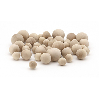 Hygloss Wooden Balls Assorted Sizes (48 count)