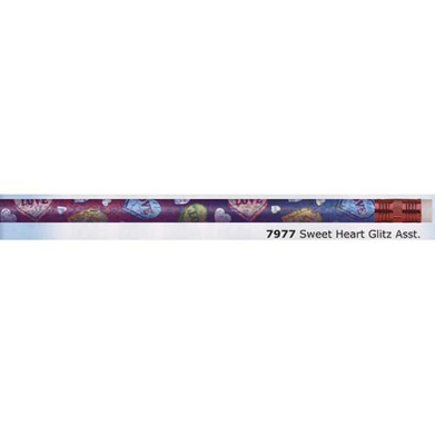 Valentine Glitz Asst Pencil