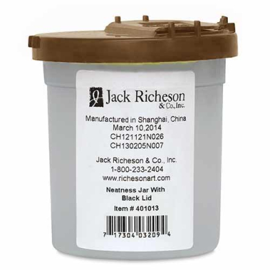 Richeson Neatness Jar W/Brown Lid